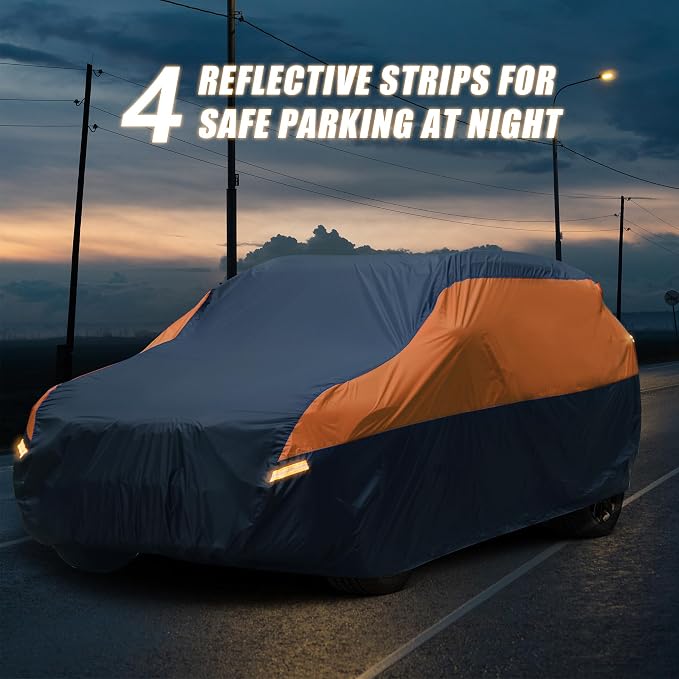 SUV Car Cover Waterproof All Weather, Cover Full Exterior Cover Windproof - Image 6