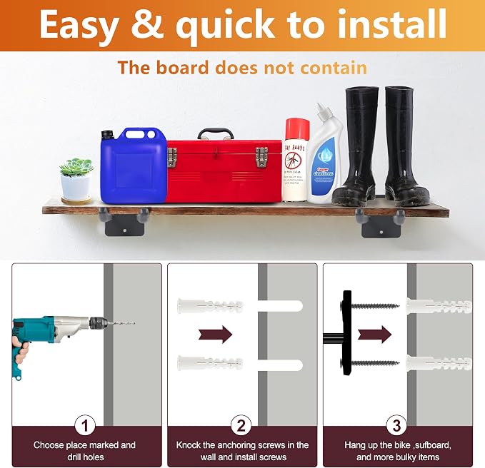 Sinoer Upgraded Garage Hooks, Shed Organizer, Utility Steel Garage Storage Hooks - Image 3