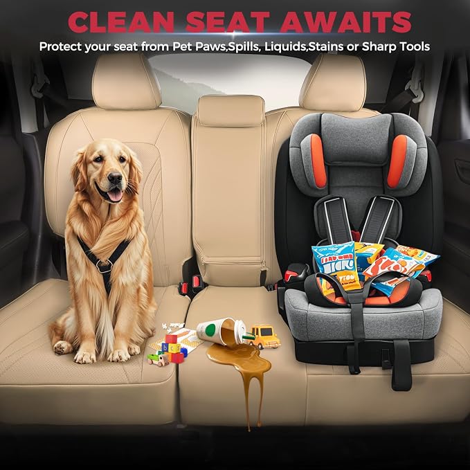 FREESOO Seat Covers for Honda CRV, Custom Fit Car Seat Covers for CRV LX EX - Image 6