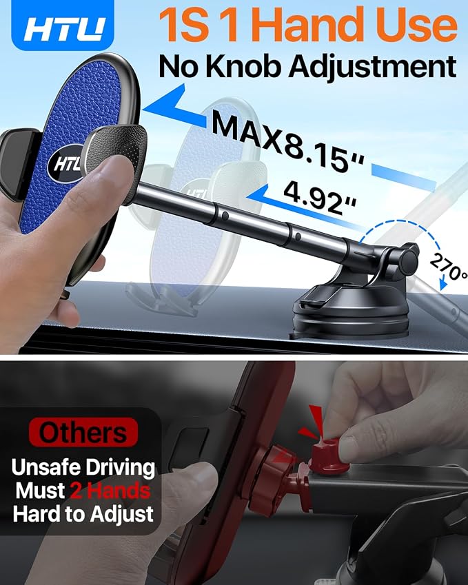 HTU 【Military-Grade Suction】 2025 Cell Phone Holder - Image 3