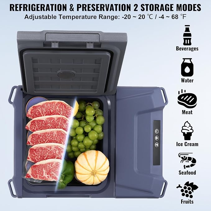 VEVOR Car Refrigerator, 12 Volt Car Refrigerator Fridge, 9 L Single Zone - Image 3