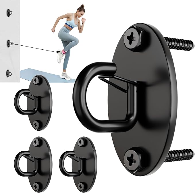 Resistance Band Wall Anchors System, Wall Mount Workout Anchors by Wuno