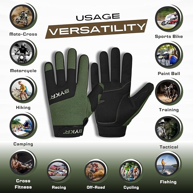 BYKR All-Weather Motorcycle Gloves - Image 3