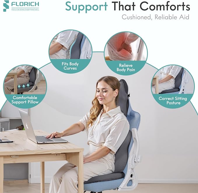 FLORICH Car Seat Cushion and Lumbar Support Pillow - Image 4