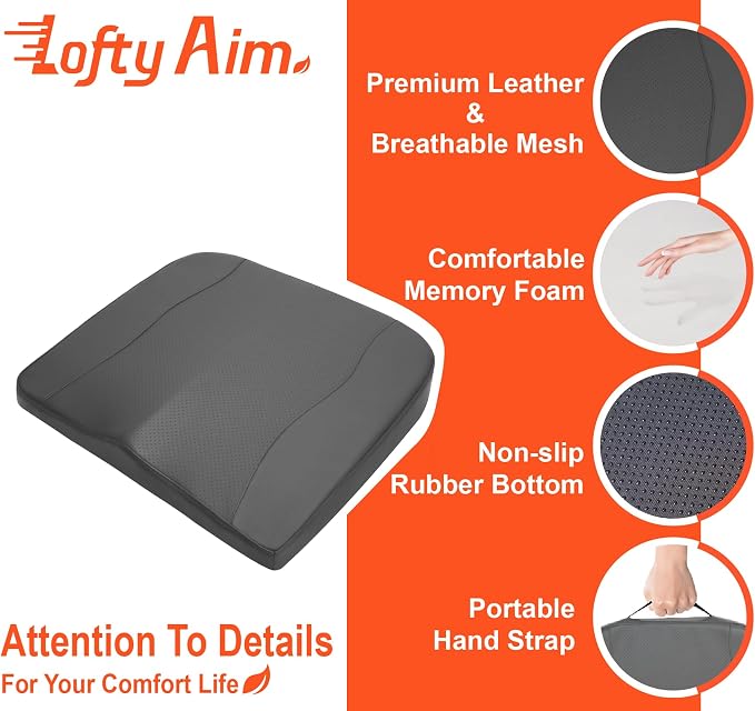 Car Seat Cushion, Comfort Memory Foam Car Cushions - Image 6