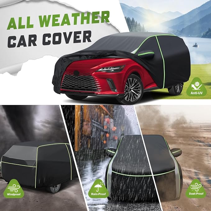 Mixsuper Liner Car Cover for Lexus RX 1999-2026, 7 Layers Waterproof Car Cover - Image 4
