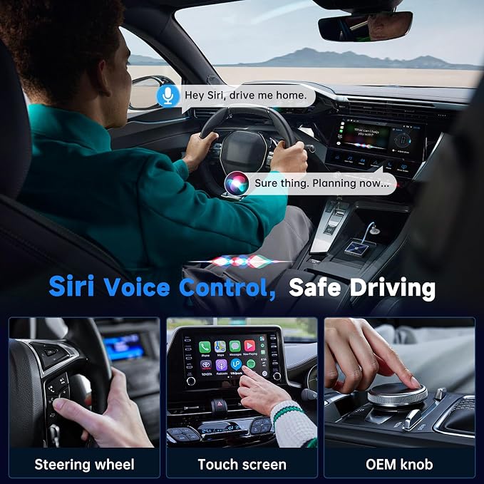 Wireless CarPlay Adapter for iPhone– Super mini 2 in 1 Plug Convert Wired to - Image 5