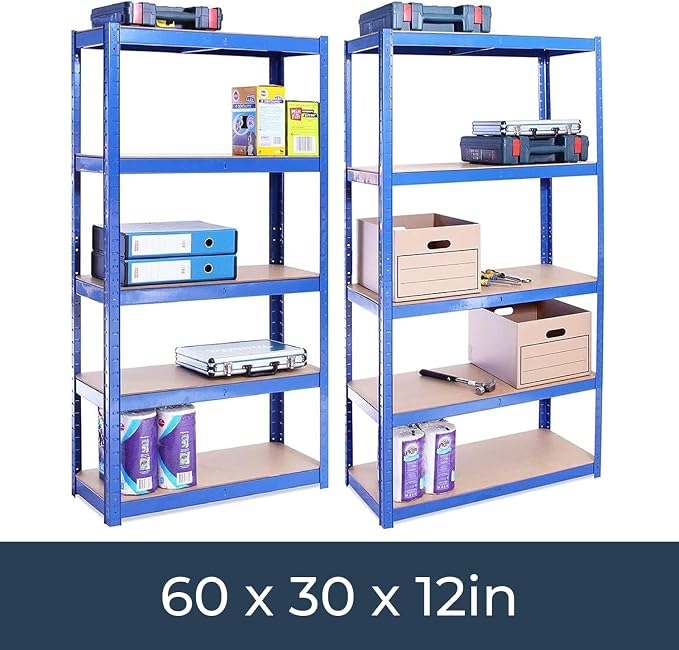 G-Rack | 5 Tier Garage Shelving Units | Metal Shelving Storage | Heavy-Duty - Image 4