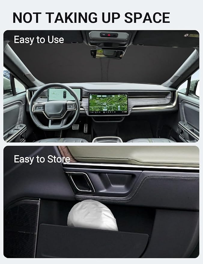 Proadsy for Tundra 2007-2021 Windshield Sun Shade 4-Layer Foldable Front - Image 10