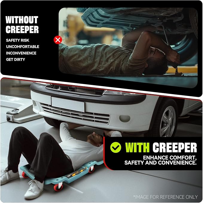 Auto Dynasty 36 Inches Mechanic Creeper, Automotive Garage Repair Low Profile - Image 6