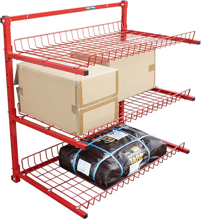 LAUCO Wall Mounted Storage Rack, 3-Level Metal Wall Shelving - Image 3