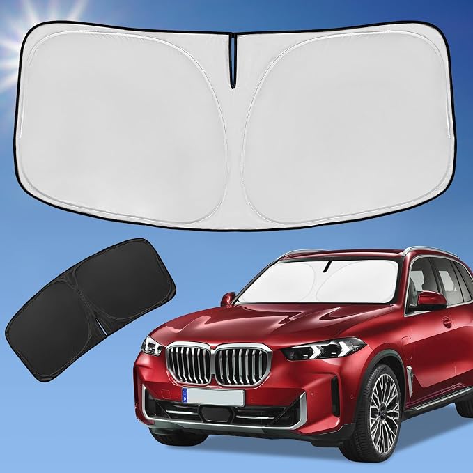 Sun Shade Sunshade for 2025 2026 BMW X5 Windshield Cover, 4-Layer Front Window by ZOIBVCARSUNSHADE