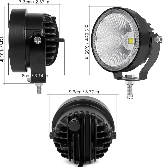 4 Inch Led Pod Light IP68 White LED Work Light Bar Car 12V 24V Led Flood Beam - Image 2