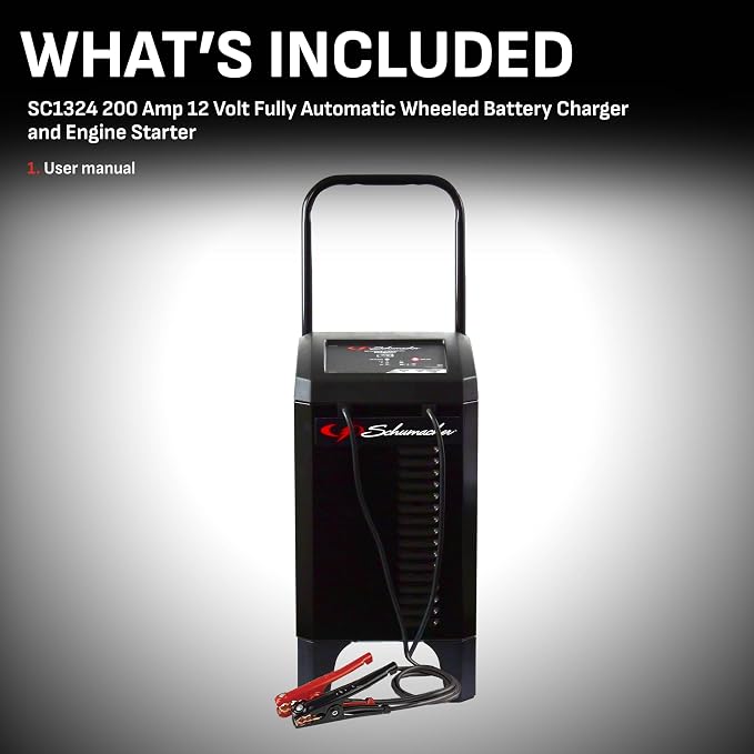 Schumacher Electric 4-in-1 Wheeled Battery Charger, Maintainer, and Engine - Image 5