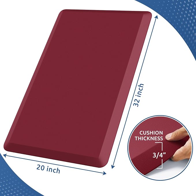 KitchenClouds Kitchen Mat Cushioned Anti Fatigue Rug 20"x32" Waterproof - Image 2