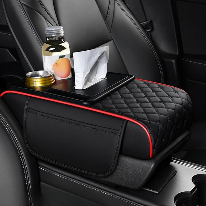 5-in-1 Center Console Cover Organizer, Arm Rest Cover by STSoleMeT