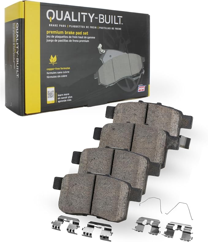 Premium Ceramic Rear Brake Pads Compatible by Quality-Built
