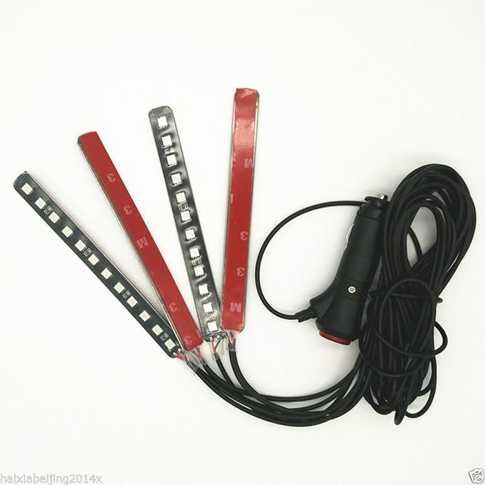 Car LED Strip Light, EJ's SUPER CAR 4pcs 36 LED Car Interior Lights Under Dash - Image 5