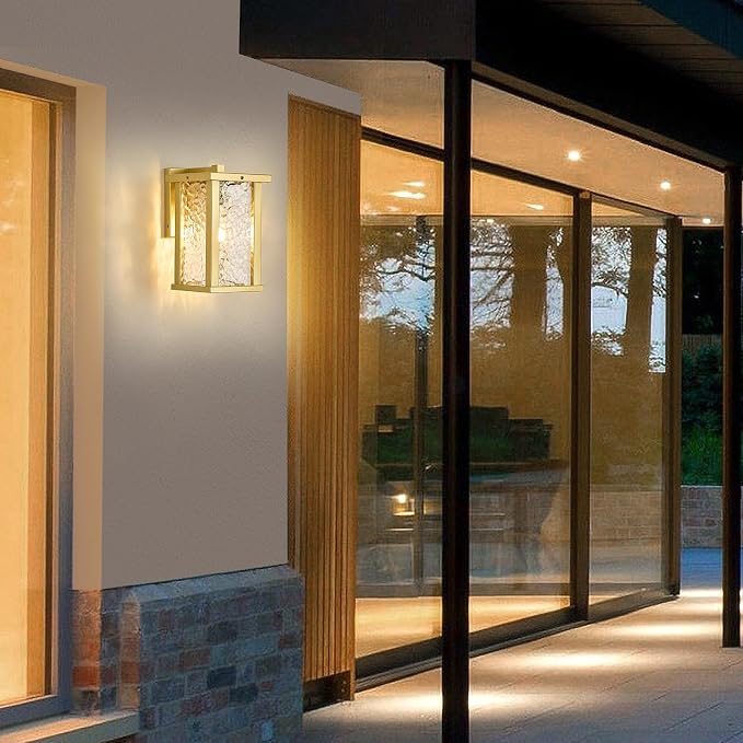Outdoor Wall Sconce E26 Base Metal Frame - Image 8