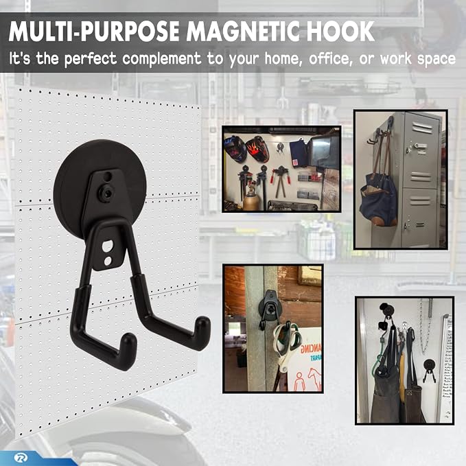 2 Pcs Magnetic Hook Heavy Duty, Strong Magnet Hooks - Image 3