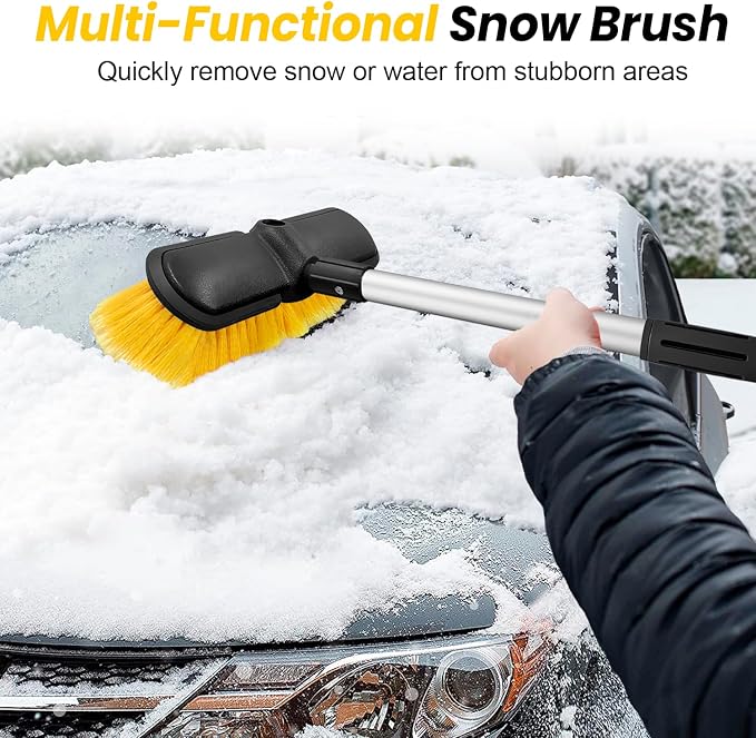 65" Car Wash Brush with Extension Pole, Car Wash 10” Dip Soft Brush, No Scratch - Image 4