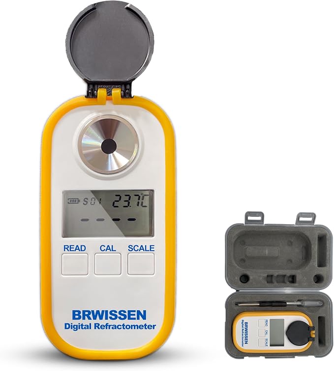 Digital Refractometer 5-in-1 Antifreeze Coolant Diesel Exhaust Fluid DEF Tester by BRWISSEN