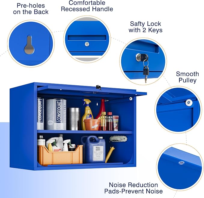 Yizosh Metal Garage Wall Cabinet - Image 7