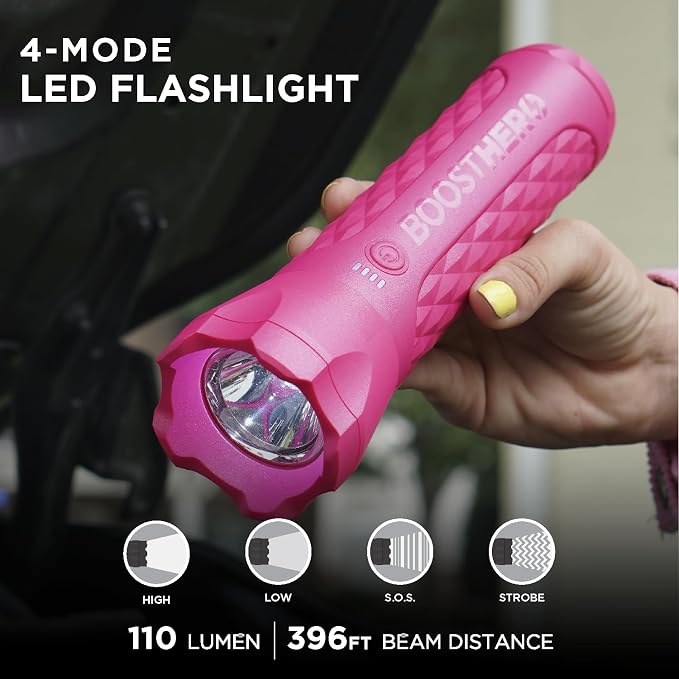 BoostHero Portable Car Battery Jump Starter, 000mAh Power Bank, LED Flashlight - Image 3