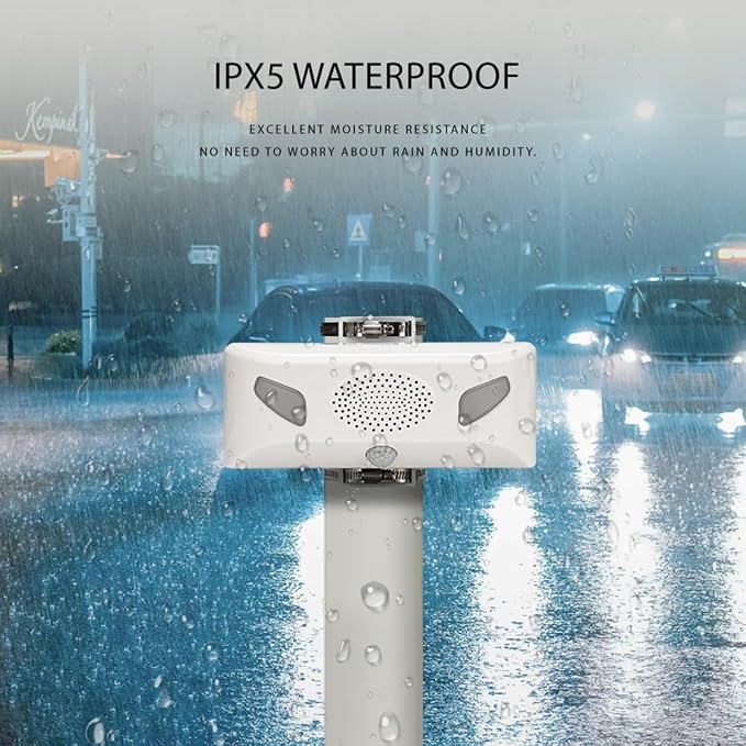 Sound Strobe Warning Lights, LED Intelligent Microwave Sensor Automatic Voice - Image 4