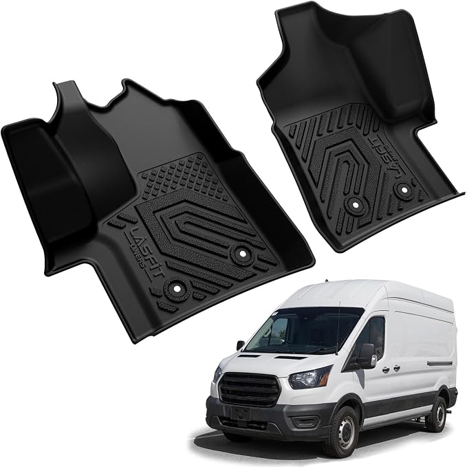 LASFIT Front Floor Mats for 2022-2025 Ford Transit 150/250/350/350HD - Image 8
