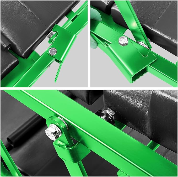 DNA MOTORING 48" 2 IN 1 Folding Rolling Garage Shop Creeper Roller Seat - Image 5