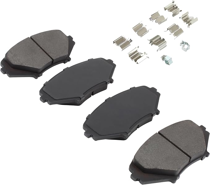 Premium Semi-Metallic Front Brake Pads Compatible - Image 2