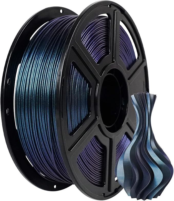FLASHFORGE PLA Filament 1.75mm +/- 0.02mm Burnt Titanium, Color Changeable 3D by FLASHFORGE