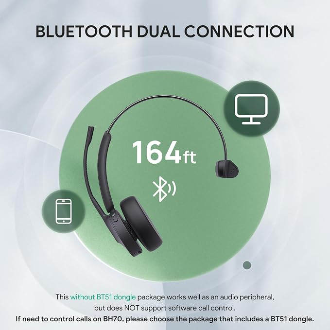 Yealink BH70 UC Wireless Bluetooth Headset - Image 2