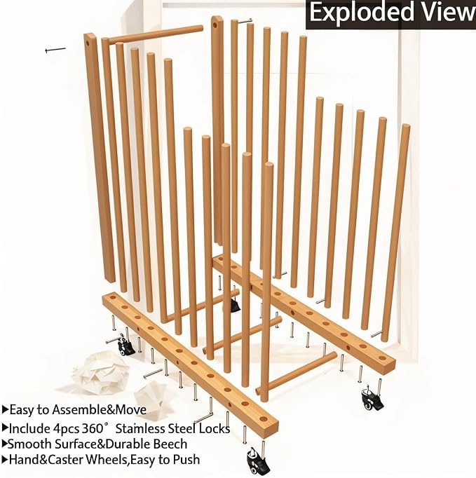 Art Storage Rack, Wood Art Drying Storage Stand - Image 6