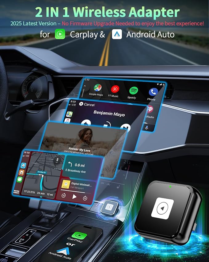 Wireless CarPlay & Android Auto Adapter 1-Inch - Image 2