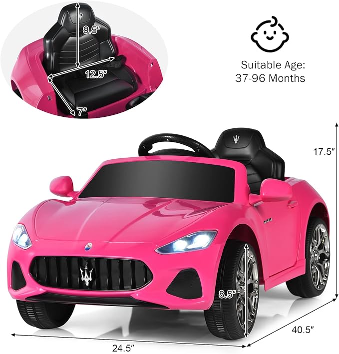 Costzon Ride on Car, Kids Car Toy Maserati Car - Image 5