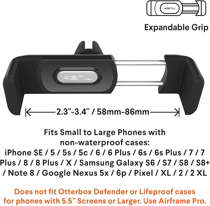 Kenu Airframe+ Car Phone Holder Mount and iOttie Easy One Touch 4 Car Mount - Image 4