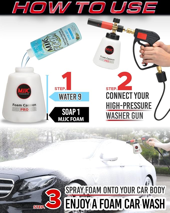 MJJC Foam Cannon Pro V2.0 with 1/4 Inch Quick Connector - Image 5