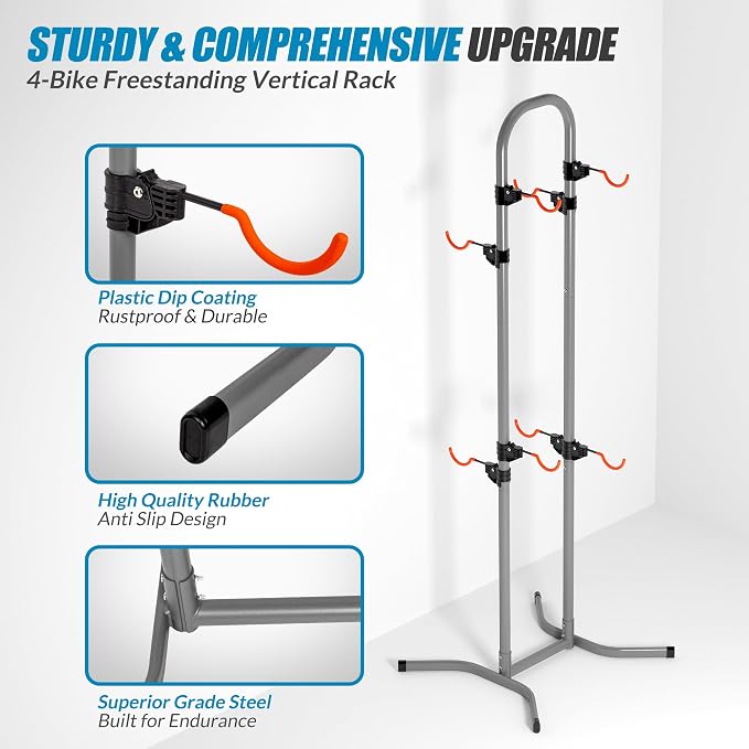 Suchtale 4 Bike Rack, Bicycle Rack, Bike Storage Rack - Image 4