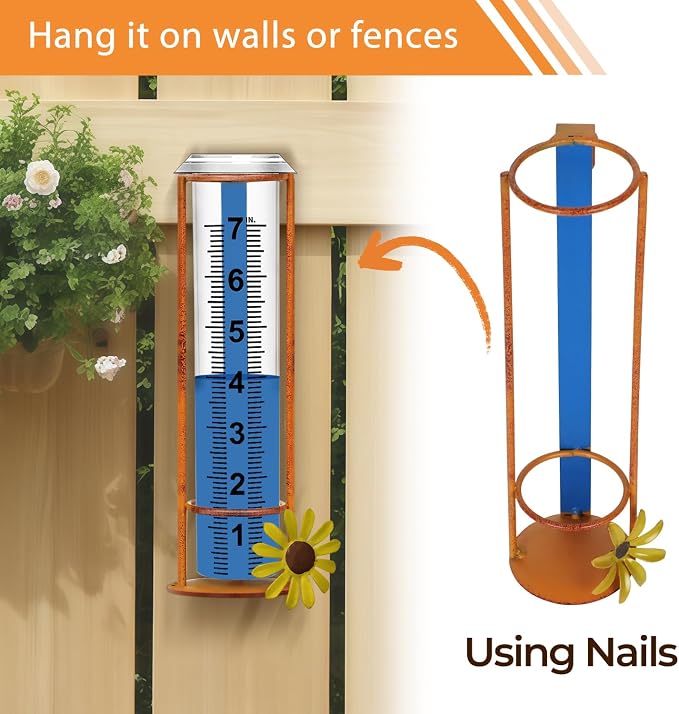 Rain Gauge Outdoor, Freeze Proof Rain Gauges Outdoors Best Rated, Lawn & Garden - Image 6