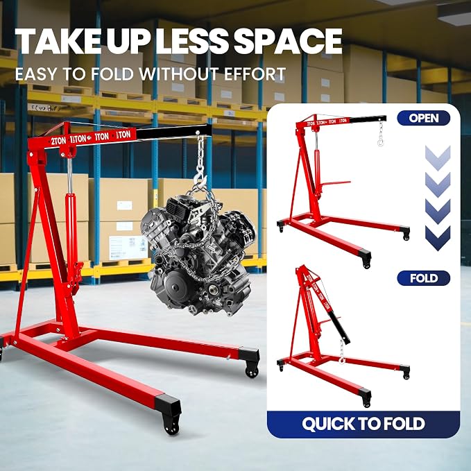 2 Ton Engine Hoist, Carbon Steel Cherry Picker Engine Hoist - Image 8