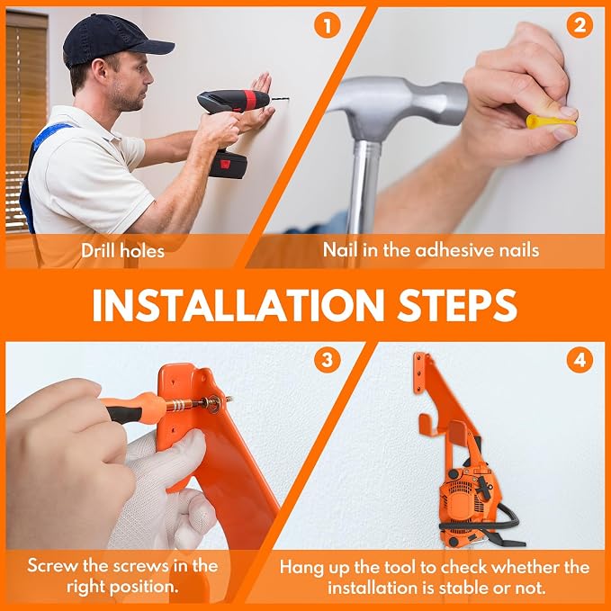 Chainsaw Hanger, Perfect Wall Mount Solution - Image 6