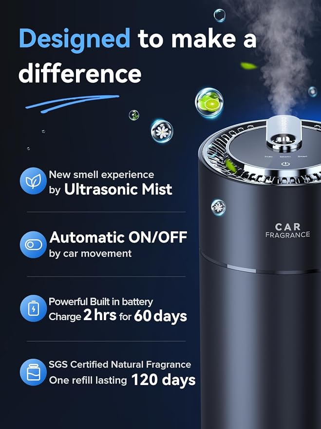 Ceeniu Smart Car Air Fresheners, New smell experience by Ultrasonic mist - Image 3