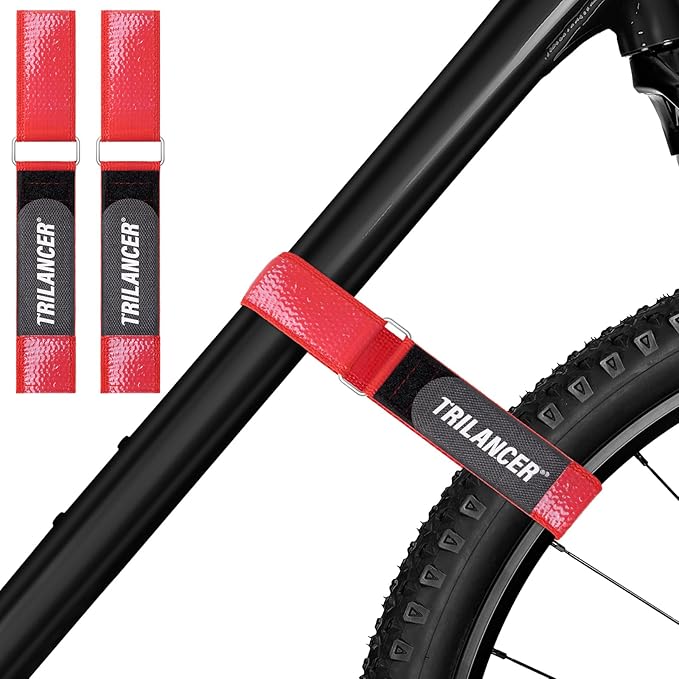 Bike Rack Straps with Extra-Wide Silicone Anti-Slip Coating, Transportation and by Trilancer