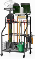 FZK Garden Tool Organizer, Heavy Duty Steel Yard Tool Organizer by FZK