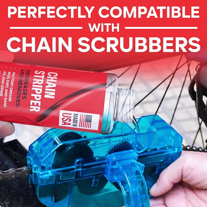 Professional Bike Chain Stripper + Degreaser - 16oz Chain Cleaner & Wax Prep - Image 3