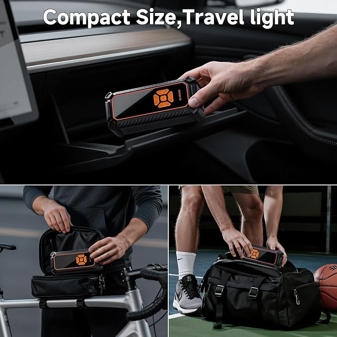 OlarHike Cordless Tire Inflator Portable Air Compressor, Quick Inflation - Image 5