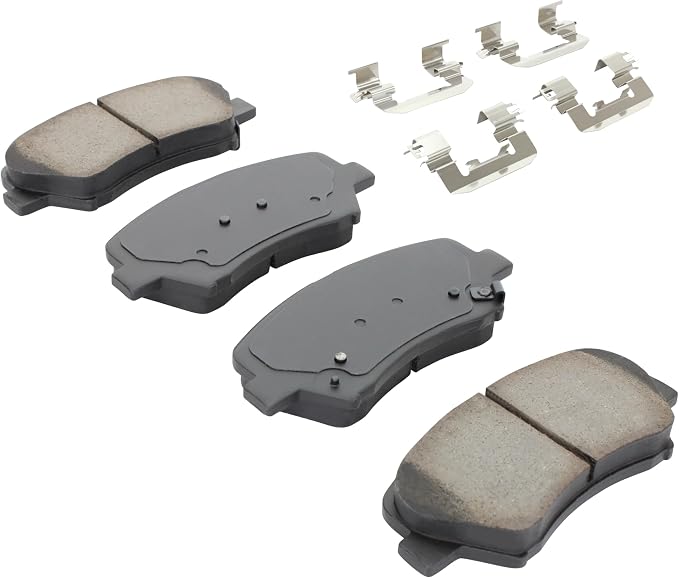 Premium Semi-Metallic Front Brake Pads Compatible - Image 2