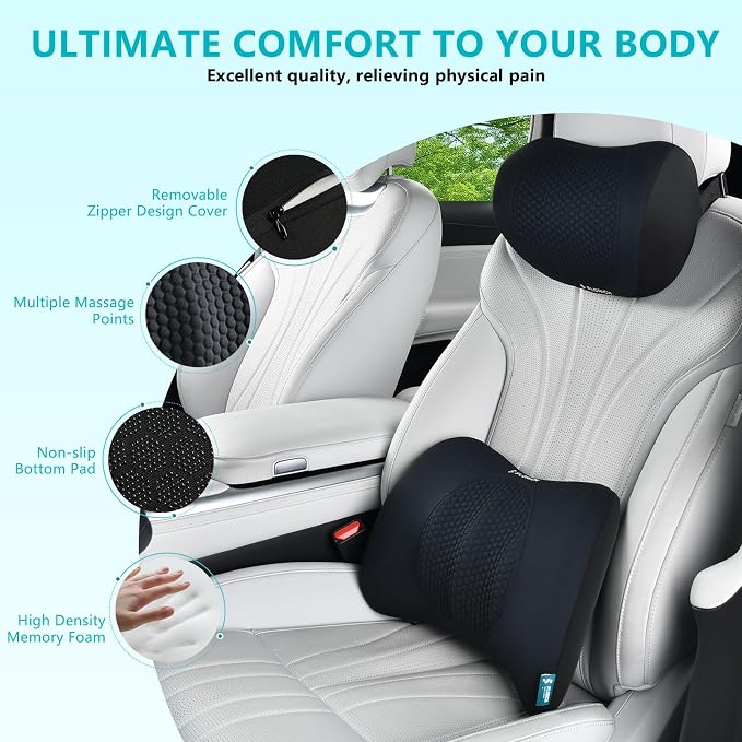 FLORICH Lumbar Support with Car headrest Back Pillow - Image 7